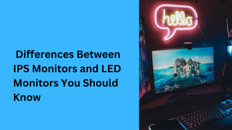 10 Popular Differences Between IPS Monitors and LED Monitors You Should Know